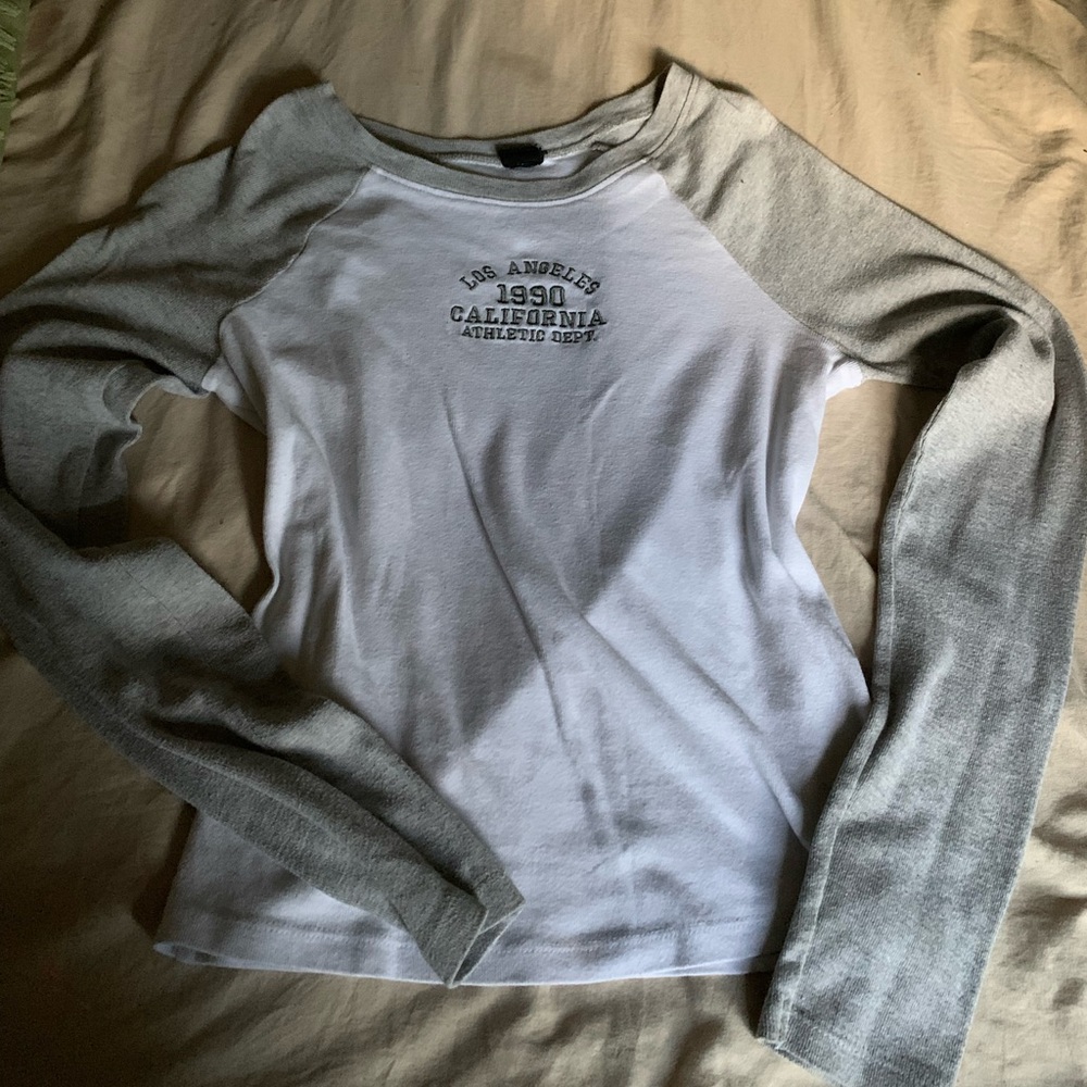 Long Sleeve Color Block Baseball Tee - Picture 3 of 4